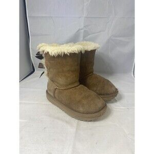 UGG Boots 11 Kids Bailey Bow Girls 3280K K / CHE